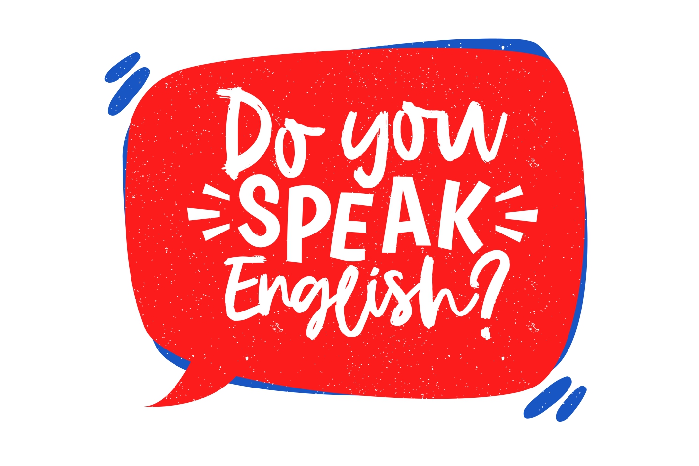 Imagem perguntando se a pessoa fala inglês.