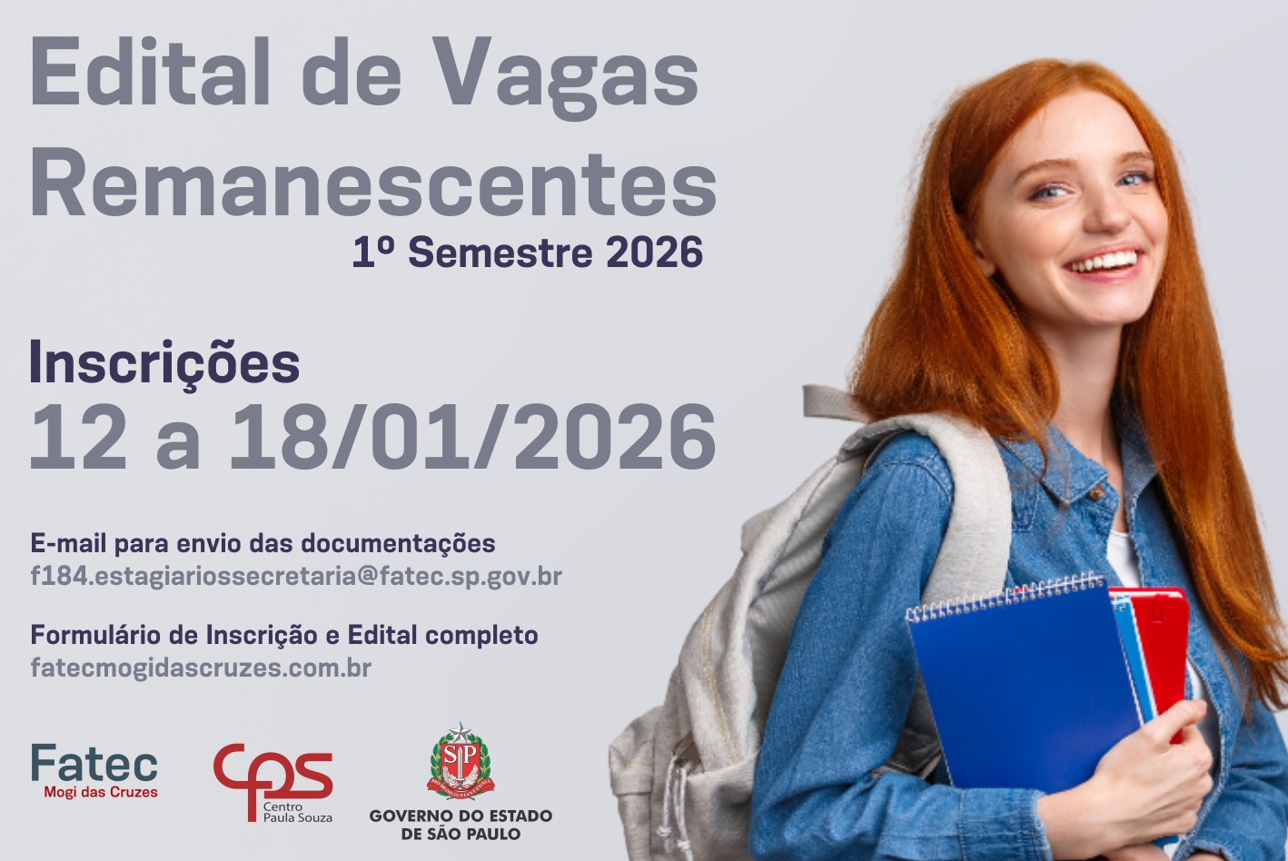 Imagem contendo informações sobre edital de vagas.