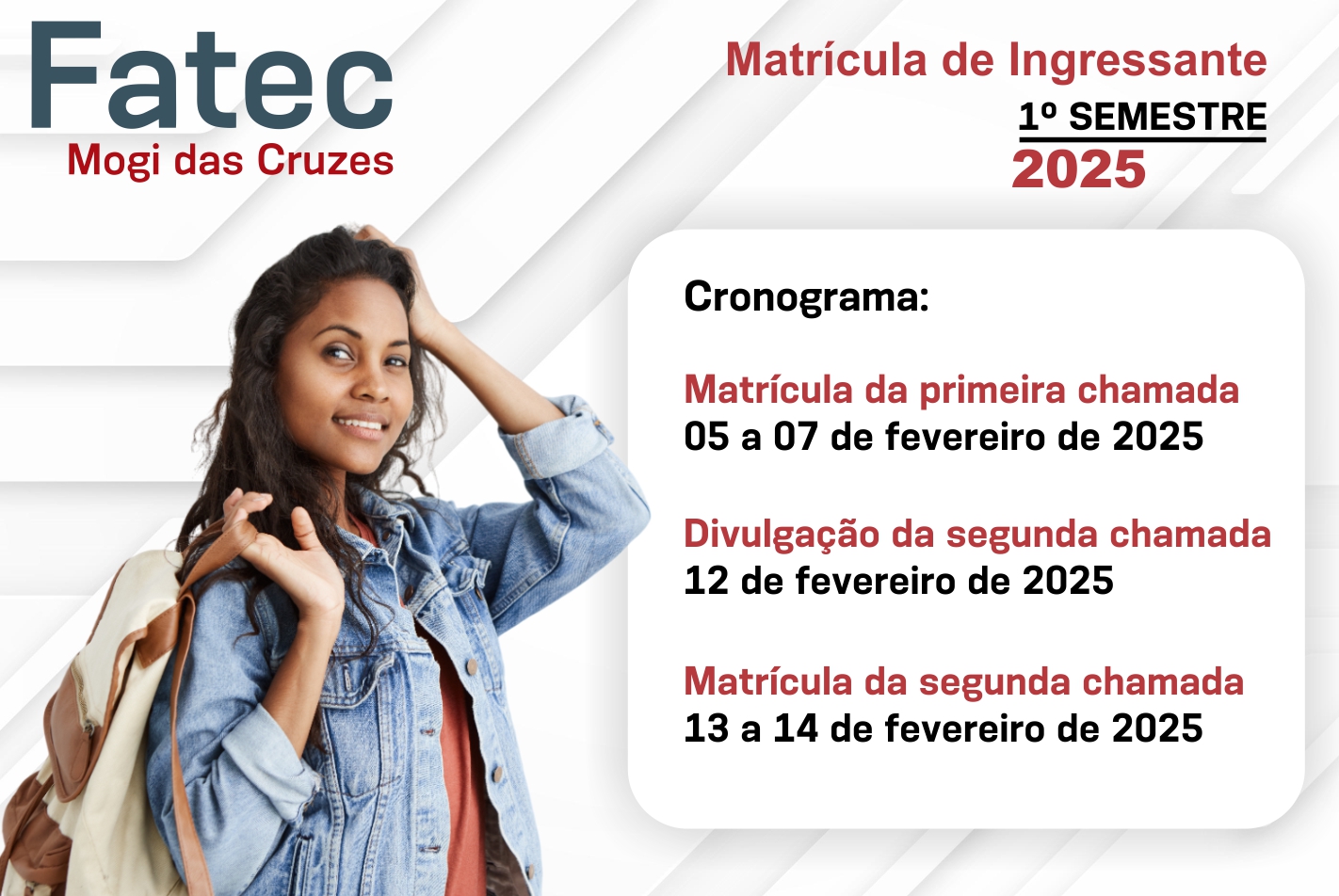 Imagem contendo informações sobre a matrícula de ingreessante.