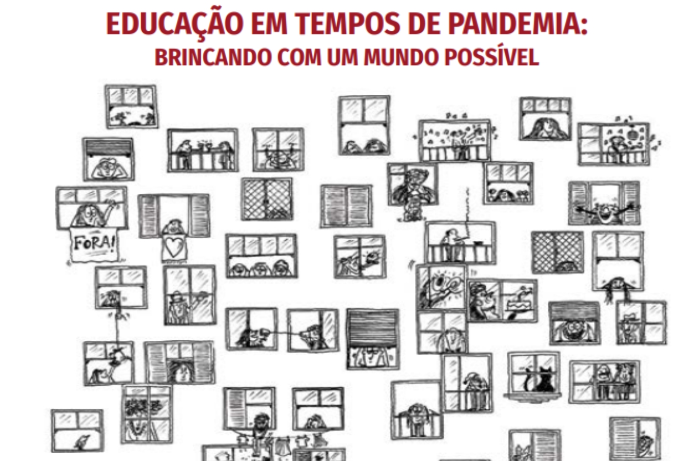 Imagem contendo capa do livro Educação em tempos de pandemia.