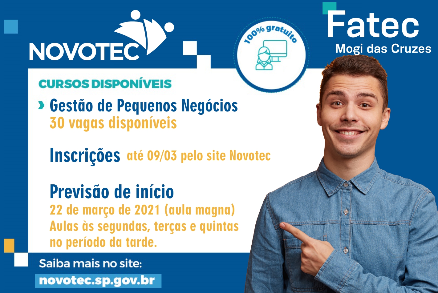 Imagem contendo informações sobre o Novotec.