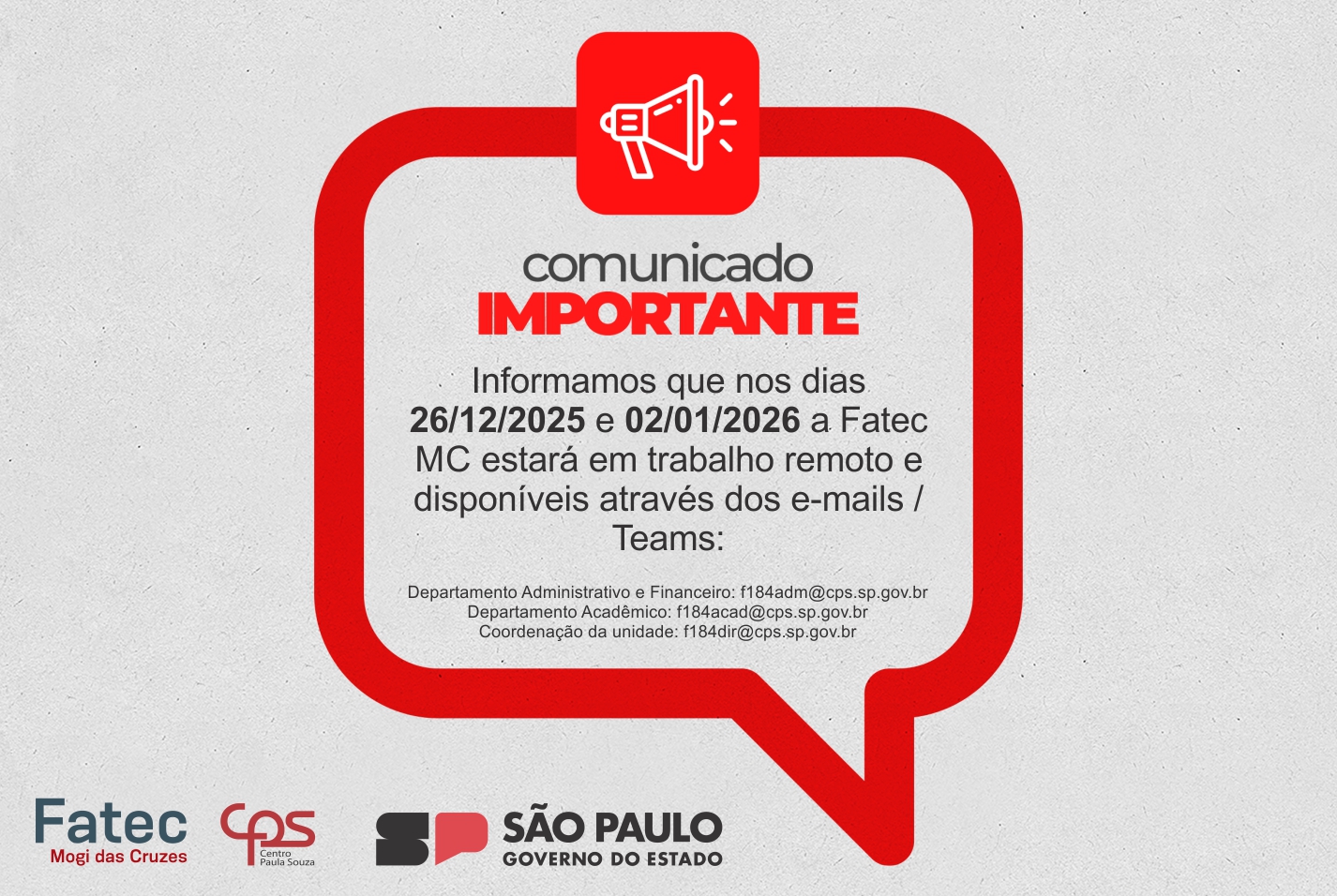 Imagem contendo dados da FATEC